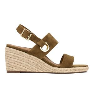 Olive Green Vionic Wedges